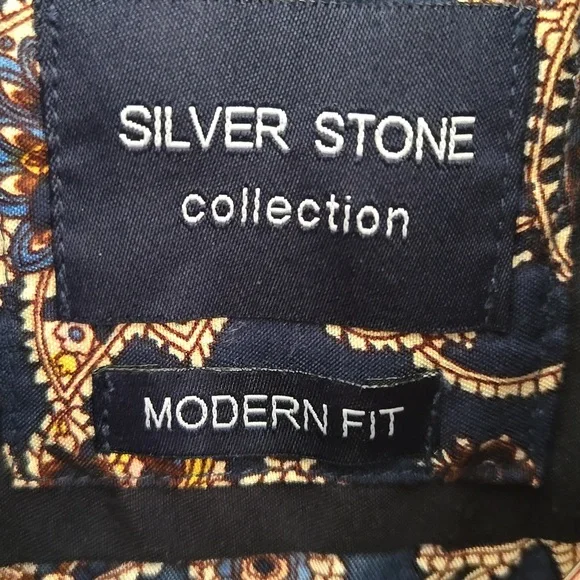 Silver Stone Collection Navy Floral Shirt - Picture 4 of 10